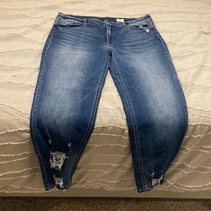 Womens buckle jeans
